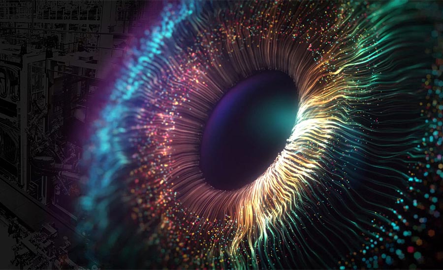 closeup of a human eye