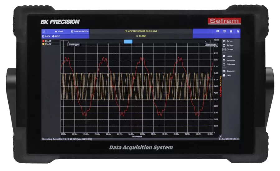 DAS1800 data collection B&K Precision