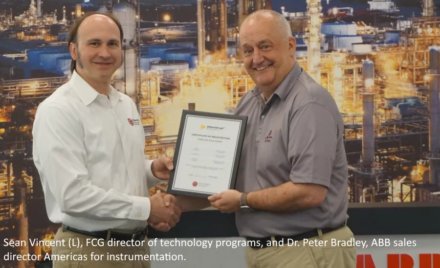 FCG ABB flowmeter certification