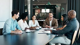 meeting at a conference table