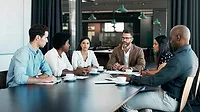meeting at a conference table