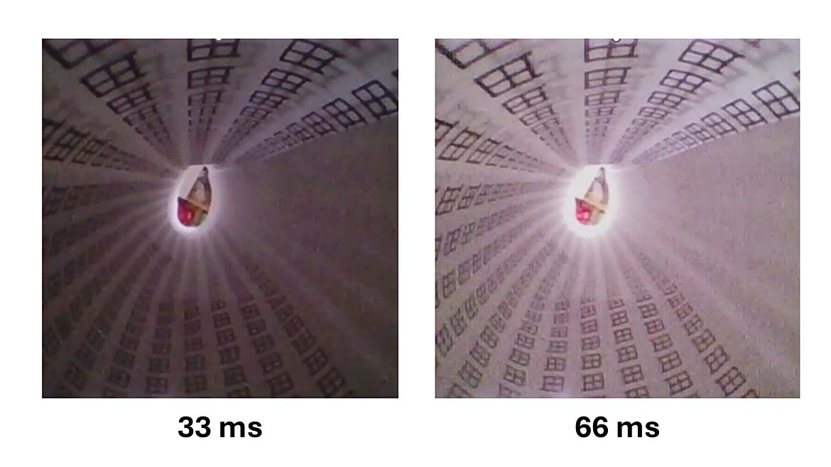 Side-by-side 700 x 700-pixel CMOS video