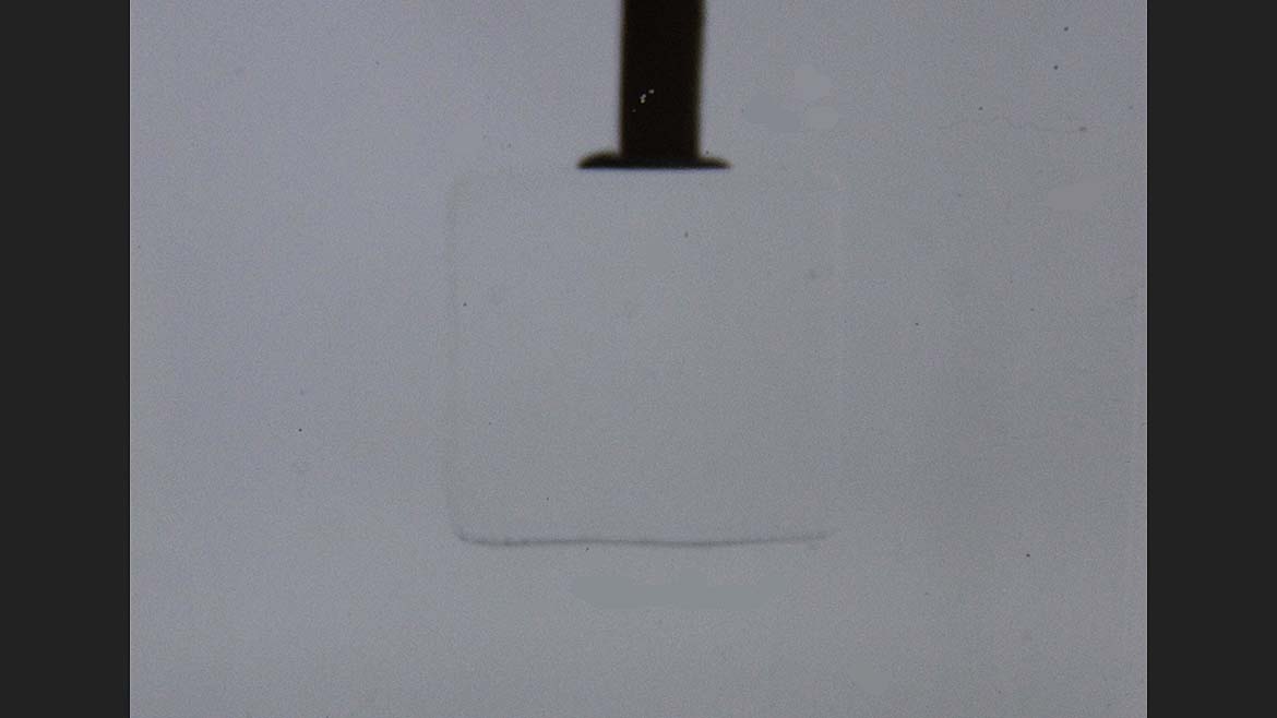 Figure 5 -- Clear Part in Water Bath, Diffuse Back Light