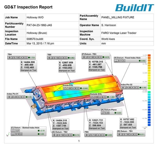 QM 0322 FARO IC Topic 2 Article 2 GD&T Inspection Report