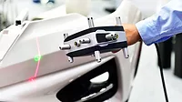 Hand-held 3D laser scanner Hand-held 3D laser scanners measure the accuracy of automotive parts.