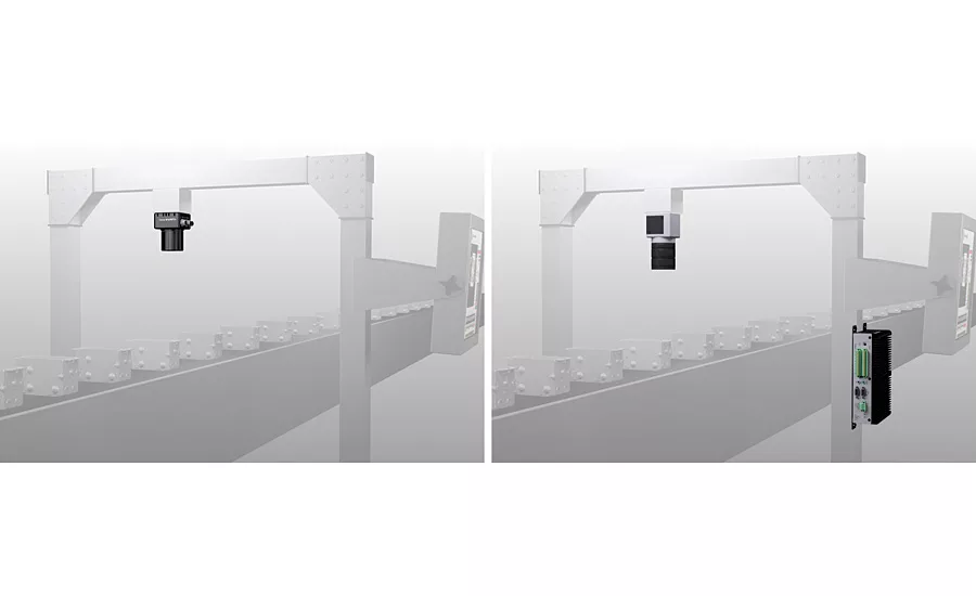 Figure 1: Smart camera or PC based vision system with common vision software. Source: Matrox Imaging