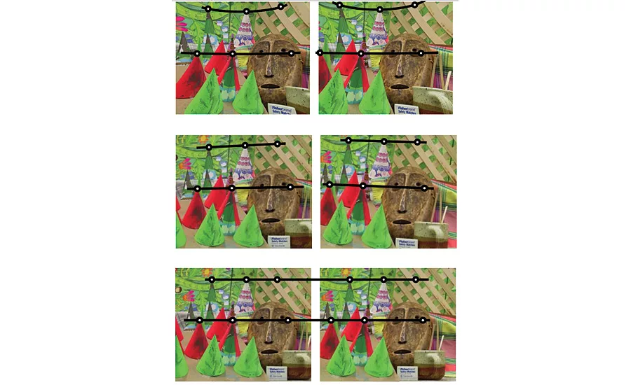 Figure 3. (Top) Raw Images. (Middle) Distortion Removed. (Bottom) Images are Rectified. Source: IDS