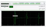 Figure 17: Flaw interface showing interface test setup.