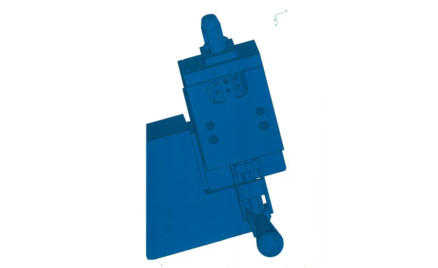 Typical CAD rendering for locator. Source: Paul W. Marino Gages