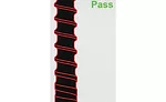 The wide field of depth is perfectly suited to inspecting bone screws at their helix angle. Source: VISIONx