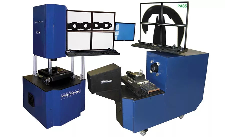 This digital optical comparator is available in both horizontal and vertical configurations