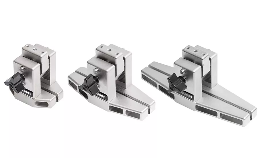 Certain grips are available in several widths to accommodate a range of sample widths.
