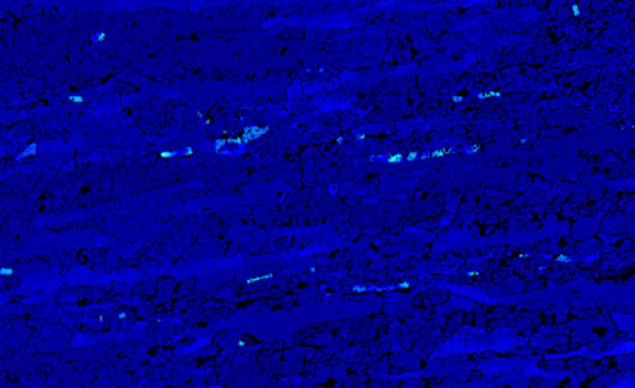 Figure 2 EBSD analysis of a duplex steel