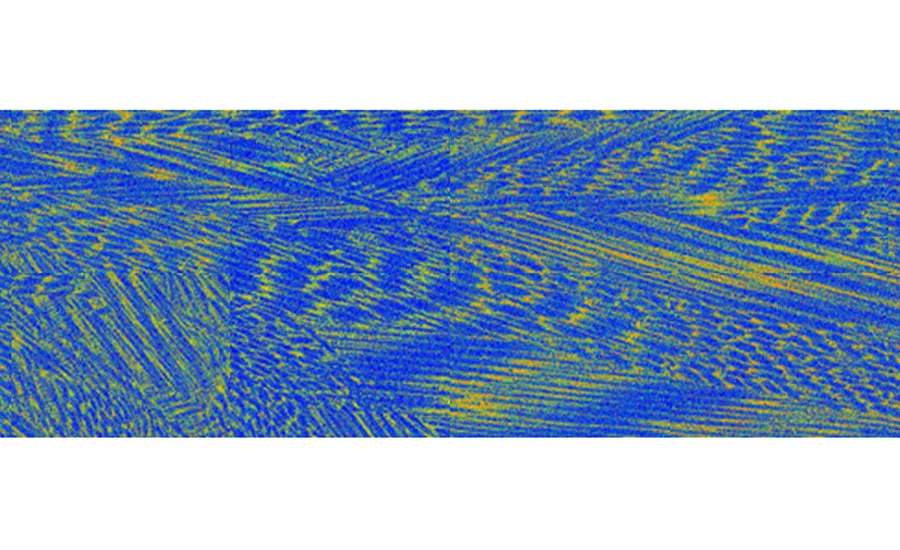 Figure 4. COMPASS EDS phase maps: (top) Phase 1, BCC; (bottom) Phase 2, FCC.