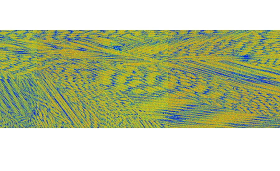Figure 4. COMPASS EDS phase maps: (top) Phase 1, BCC; (bottom) Phase 2, FCC.