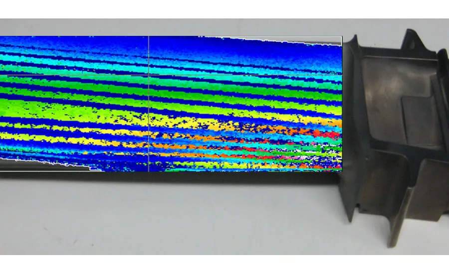 fan blade imaging with colors