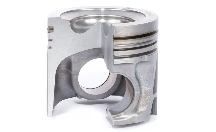 Figure 1. Cutaway view of a piston. Source: Criterion NDT