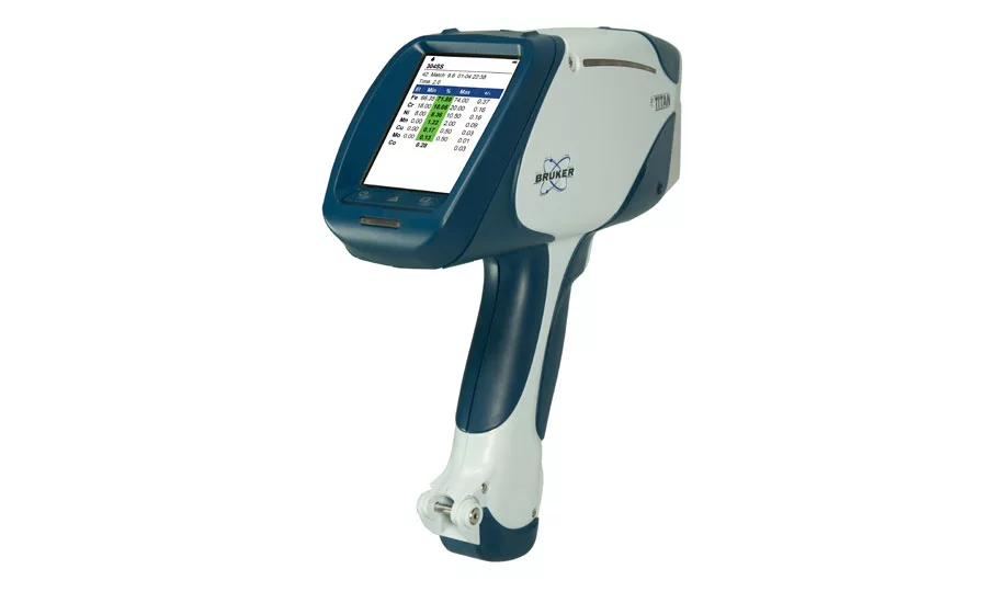 Handheld XRF analyzers can be used for non-standard quality control applications. Source: Bruker
