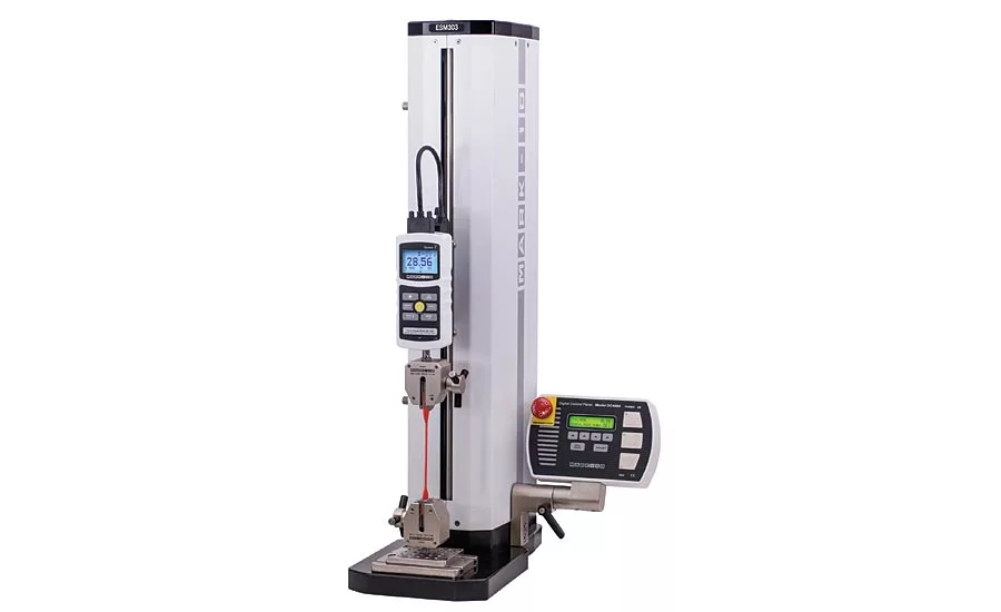 This small, benchtop tensile tester is rated to 1.5 kN, and may be used for tension and compression applications. 