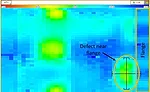 Figure 6 2D sizing maps of  galvanized steel-specialized probe.