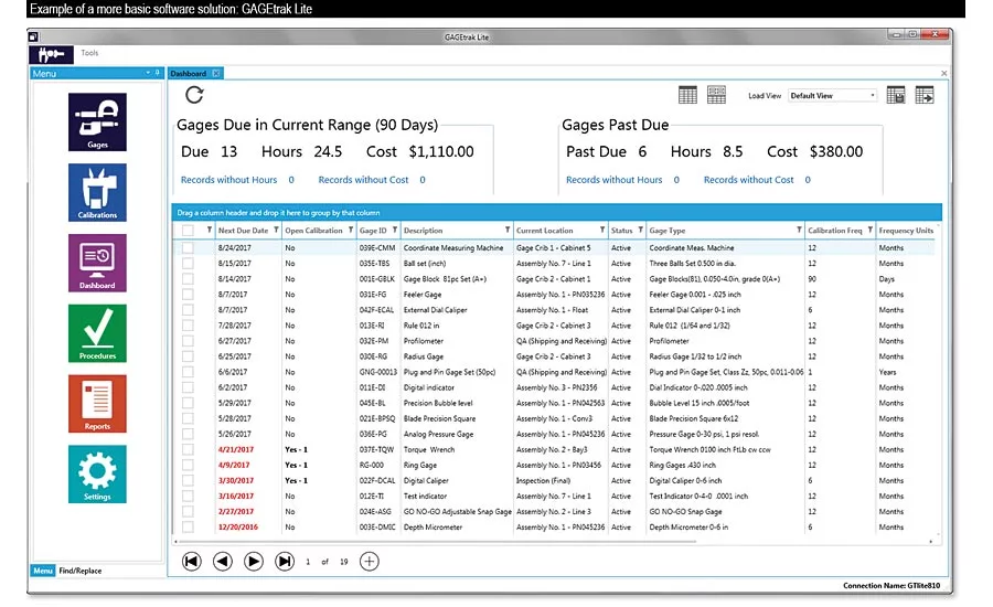 Example of a more basic software solution.