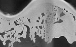 Figure 2. Rolled out CT image of braze joint