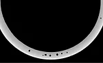 Figure 6. TI tube weld – thick slice CT