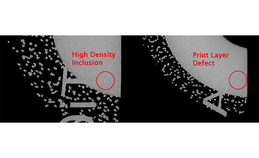 Print layer defects.