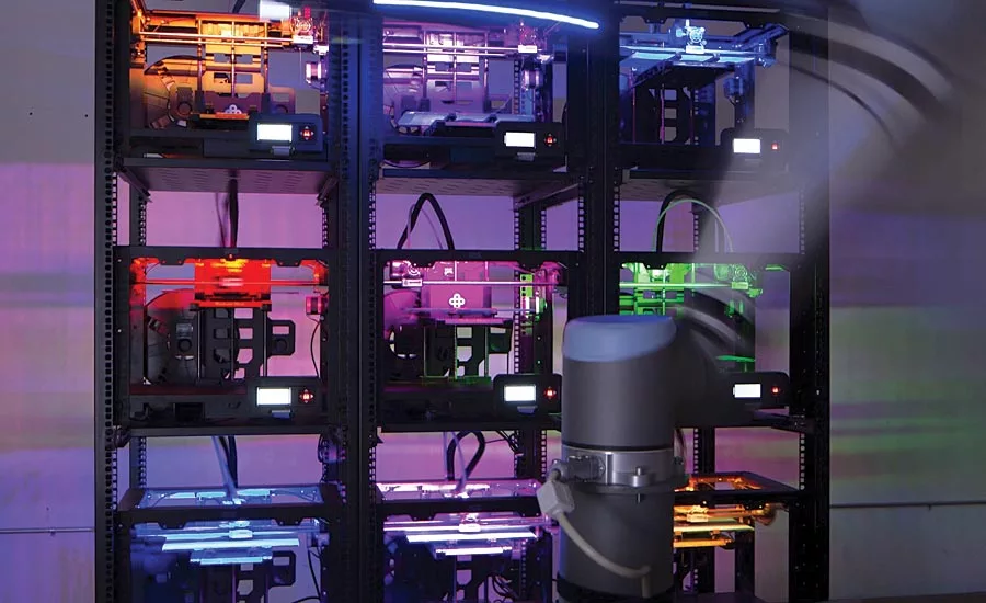 Voodoo Manufacturing tripled their 3D printing production with UR cobots. Source: Universal Robots