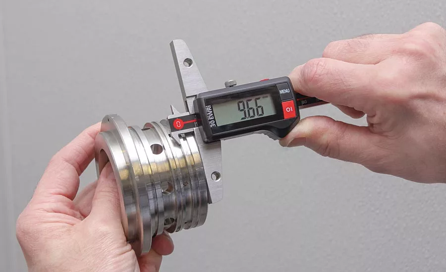 double hook digital depth gage
