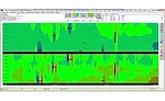 Figure 8. ACFM array Bx and Bz data C-scan display