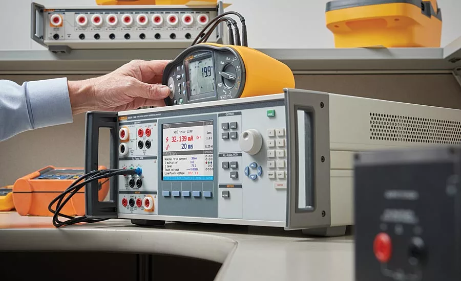 Electrical tester calibrator from Fluke.