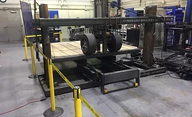 Box van floor test apparatus