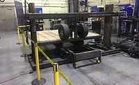 Box van floor test apparatus