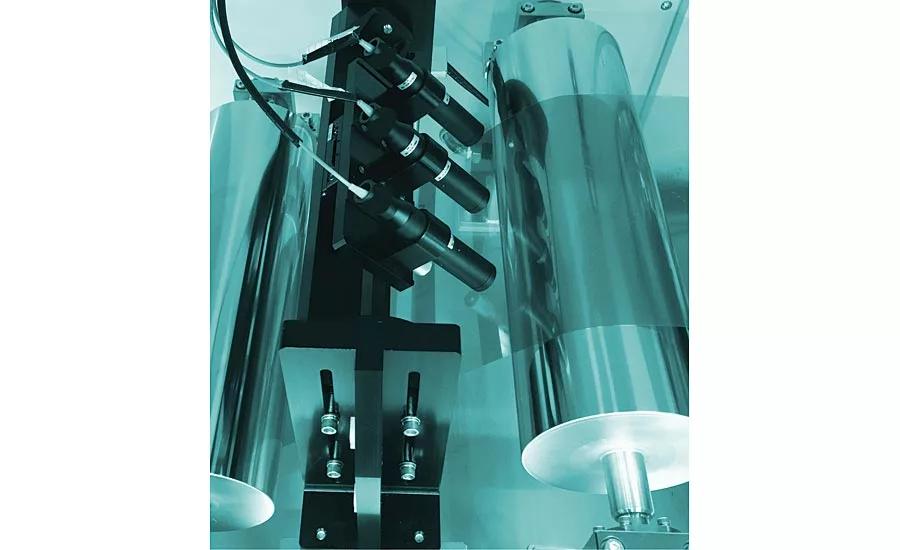 Inline image for single sided web thickness inspection
