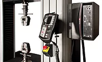 This is a retrofit Instron 5500 Series floor model. 