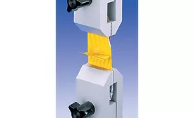 An example of peel testing with manual grips