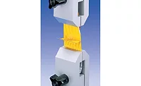 An example of peel testing with manual grips