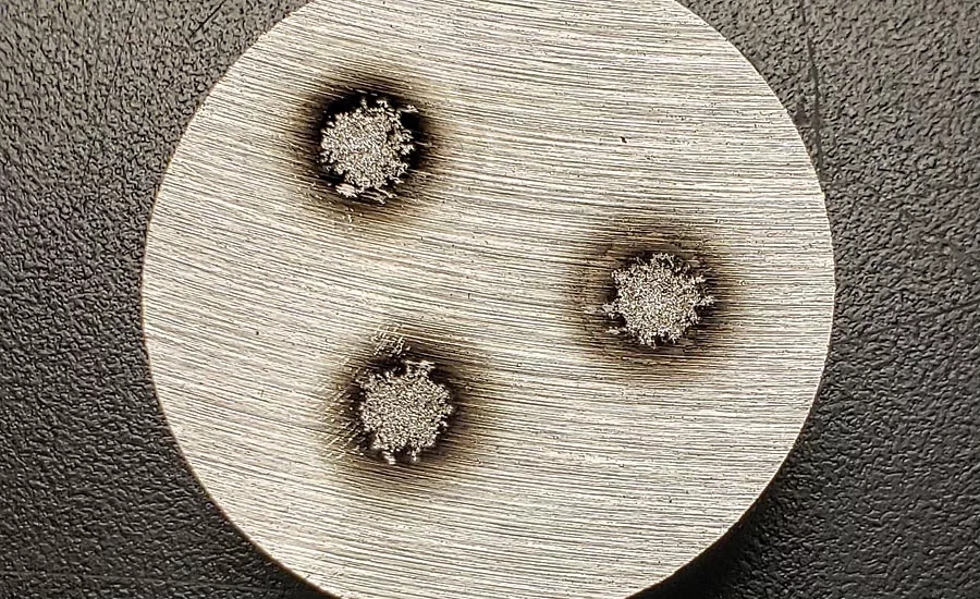 Spark OES sample burns