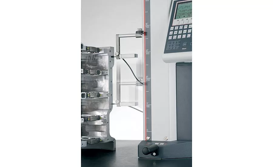 linear probe on a measuring carriage