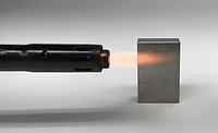 applying heat to a metal block applying heat to a metal block