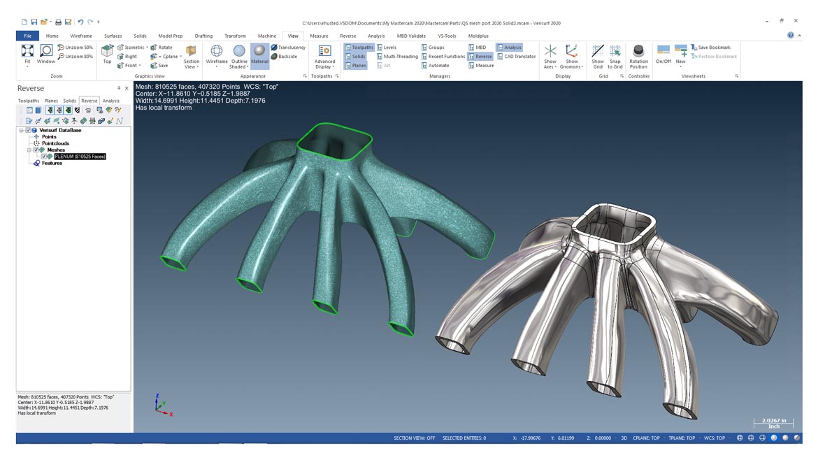 QM 1221 Software & Analysis: Digital Reverse Engineering Quick Surface Tool