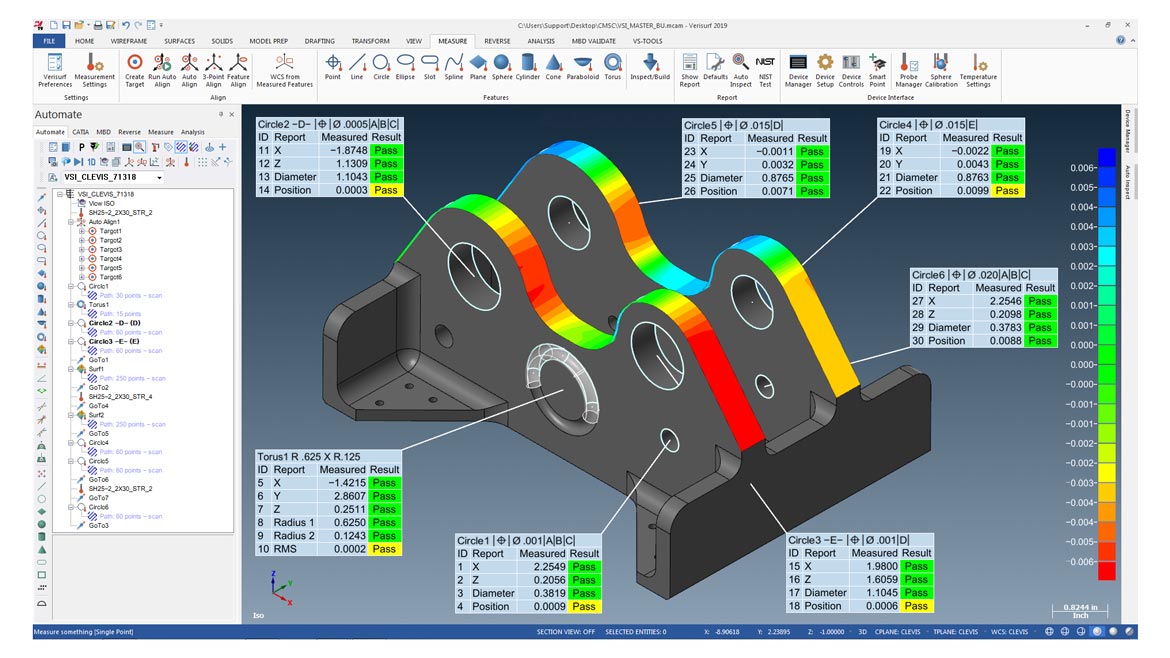 QM 1221 Software & Analysis: Digital Reverse Engineering VERISURF 2019 CLEVIS GDT