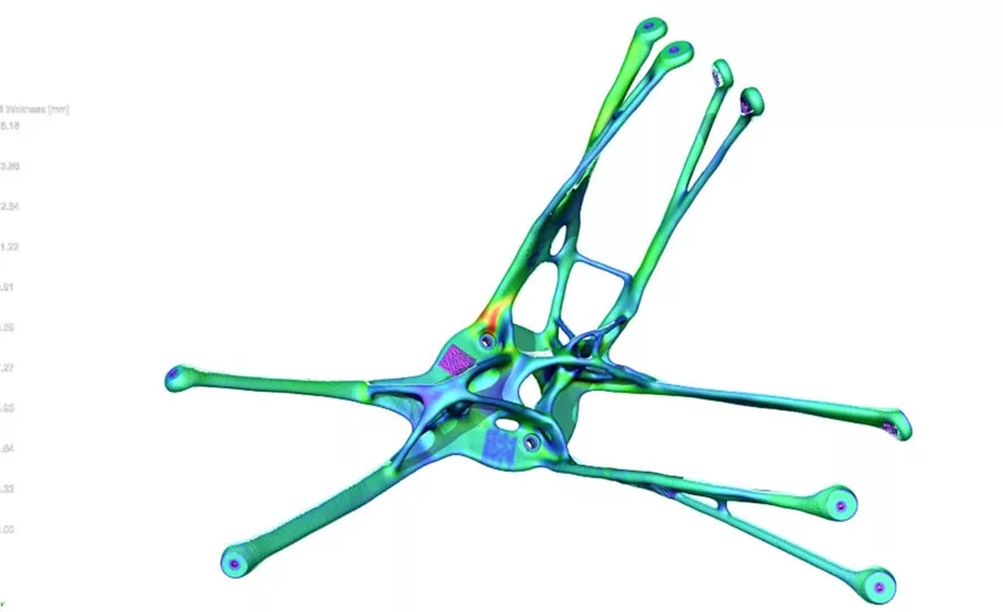 QTY July 2021 NDT in Aerospace Topology Image. Image courtesy Volume Graphics