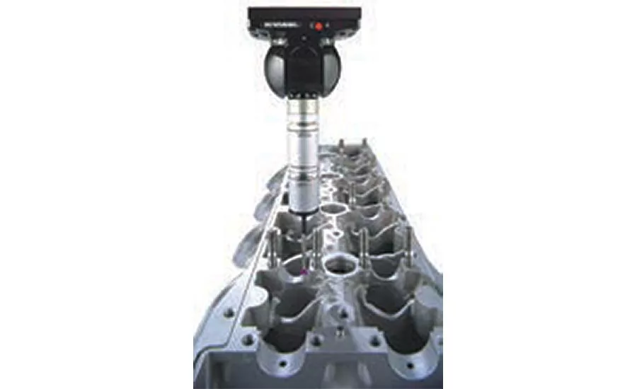 QTY Measure B: CMM Measures Engine Head Multiple Surfaces. Source: Mitutoyo