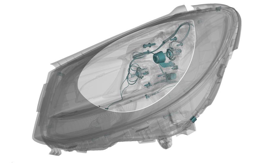 QTY 1121 NDT Automotive Trends: CT Image of LED Headlight