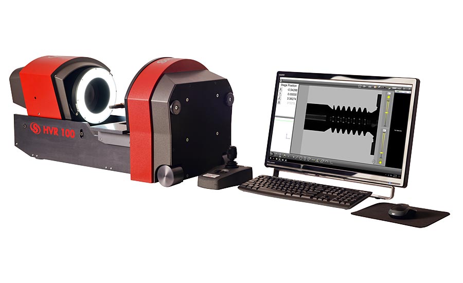 A large field-of-vision (FOV) benchtop vision measurement system.