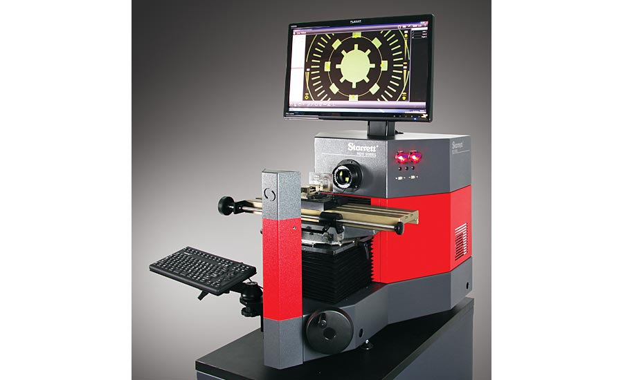 This system combines the best features of a horizontal optical comparator and a vision system.