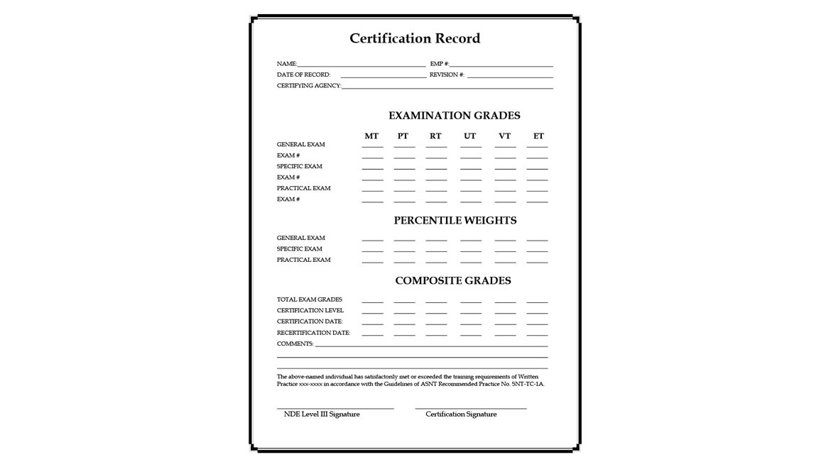 QM 0822 NDT Certification Sample Cert1024_1