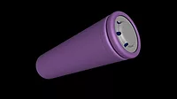 QM 0222 NDT CT 1 CT Scan Off-the-Shelf 18650 3D -Purple Feature QM 0222 NDT CT 1 CT Scan Off-the-Shelf 18650 3D -Purple Feature